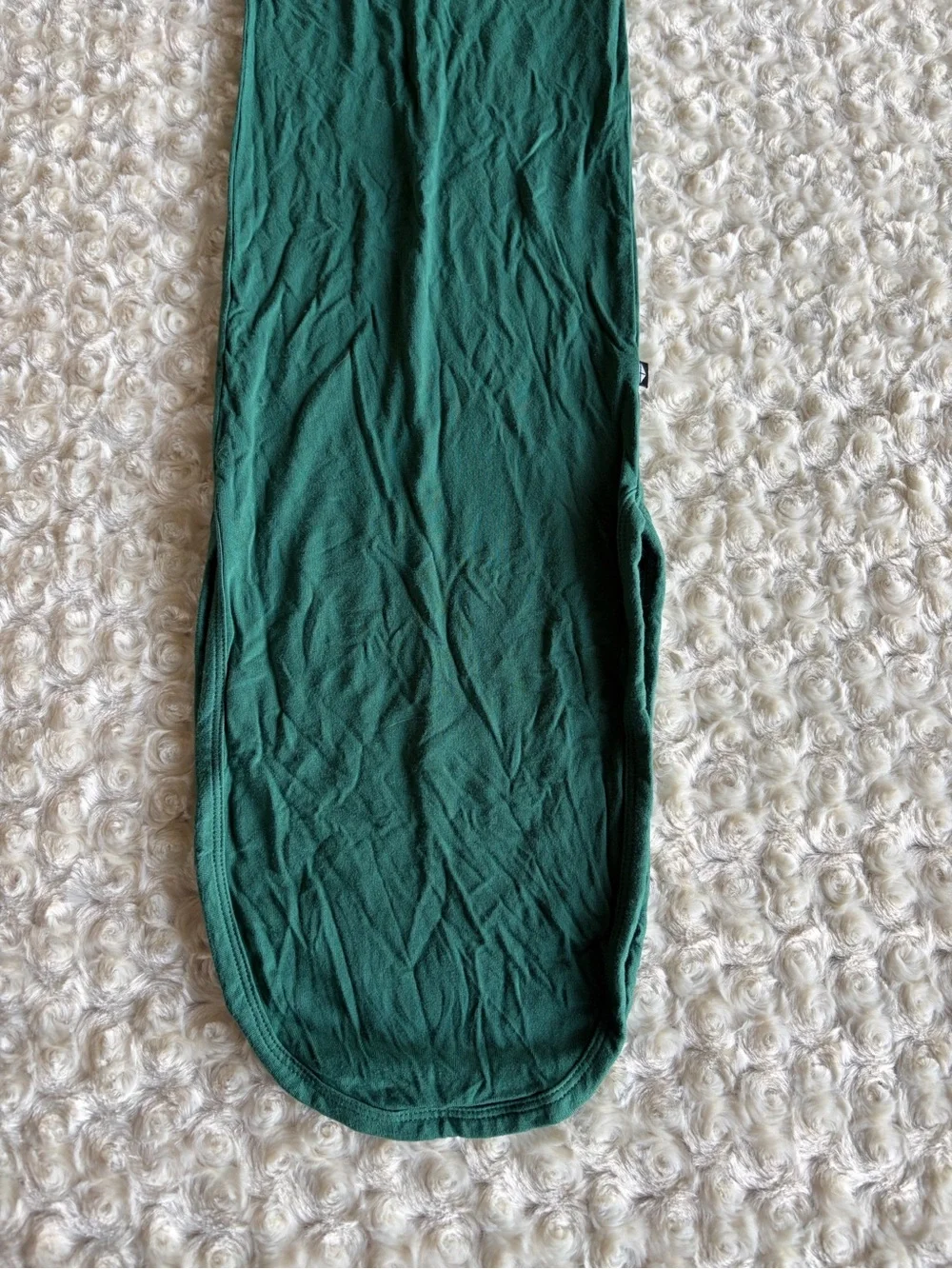 Long Green Button-Front Kids Sleeping Gown